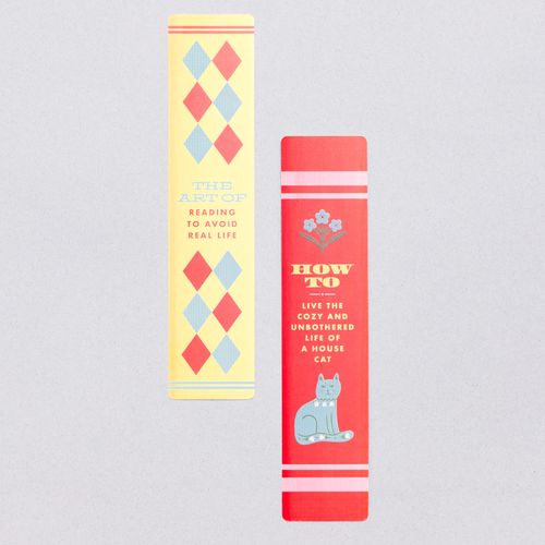 Novelty Bookmark Set, Book Spines