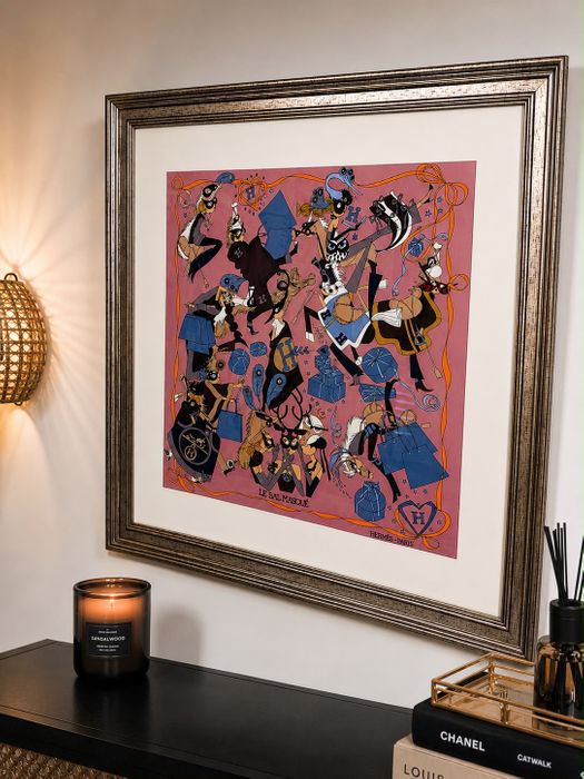 Framed Silk Scarves