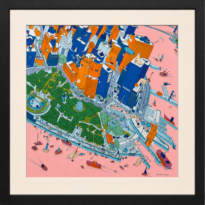 Framed Silk Scarves