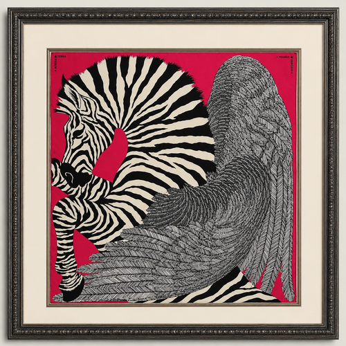 Framed Silk Scarves