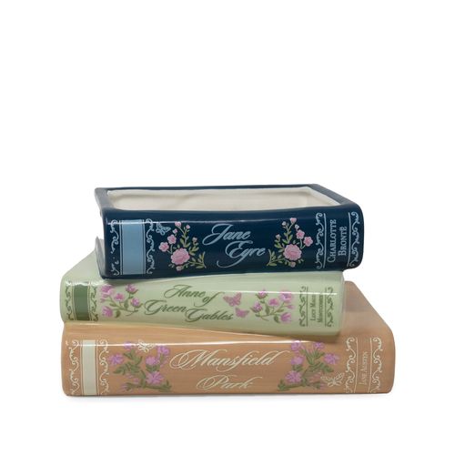 Stacked Book Planter - Ladies of Literature