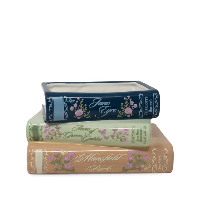 Stacked Book Planter - Ladies of Literature