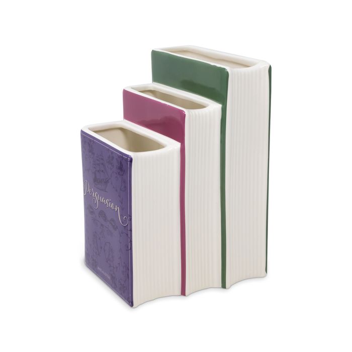 Triple Book Vase - Jane Austen