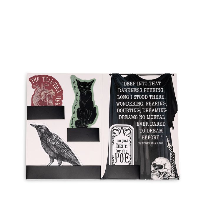 Novelty Bookmark Set, Poe