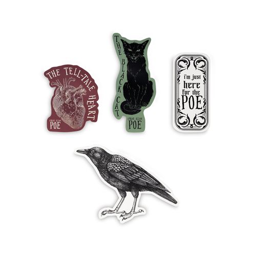 Novelty Bookmark Set, Poe