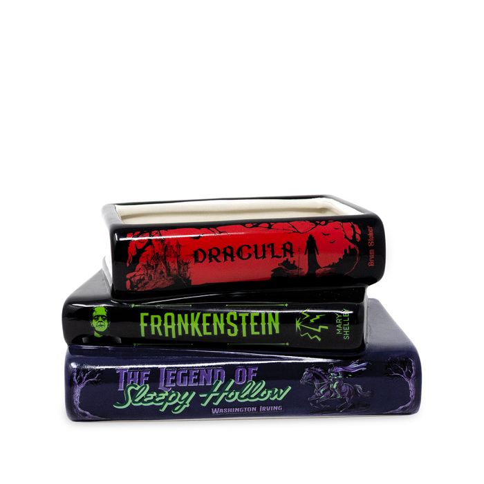 Stacked Book Planter, Sleepy Hollow