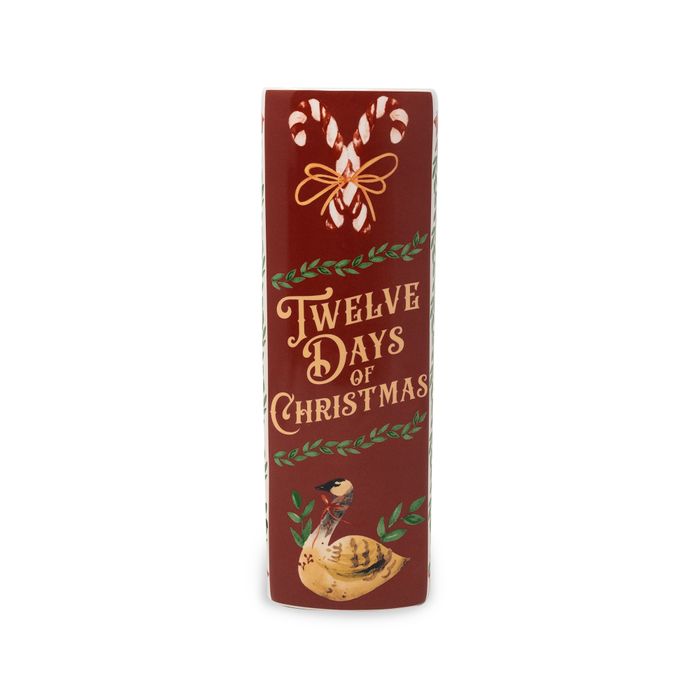 Large Book Vase - Twelve Days of Christmas