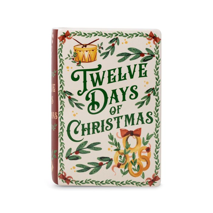 Large Book Vase - Twelve Days of Christmas