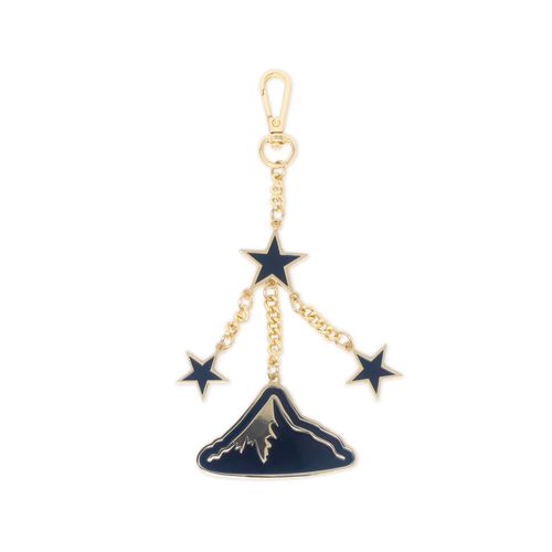 Enamel Bag Charm, Mountains and Stars