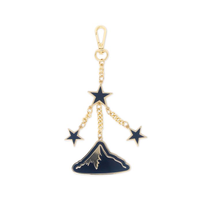 Enamel Bag Charm, Mountains and Stars