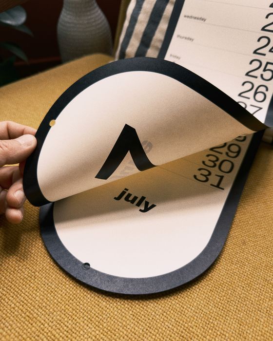 Obok: 2027 arched wall calendar