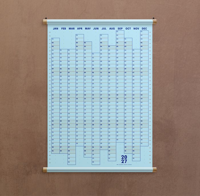 Dotline: 2027 yearly wall planner