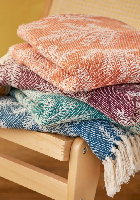 Recycled Cotton Leaf Cushion Covers & Throws