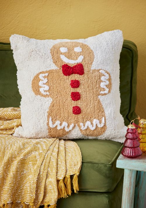 Tufted Gingerbread Cushion Cover