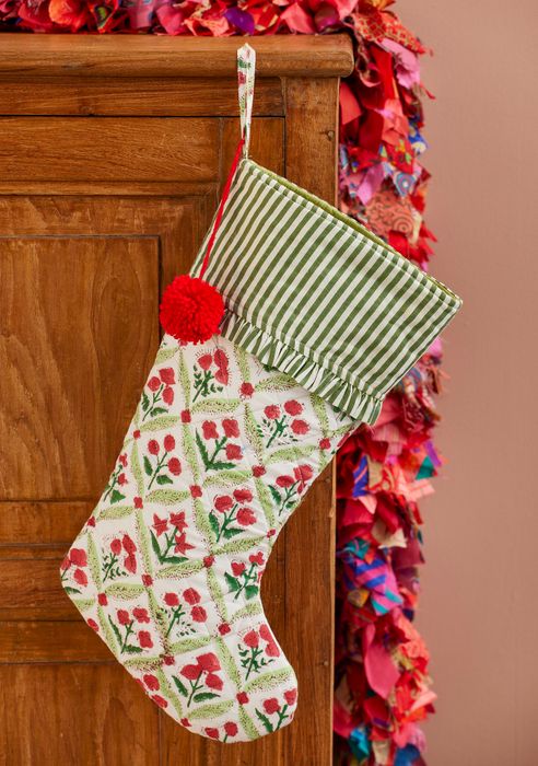 Lattice Block Print Furnishings, Accessories & Clothing