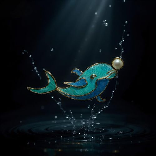 Dolphin Brooch