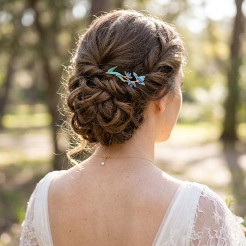 Blue Iris Hair Comb