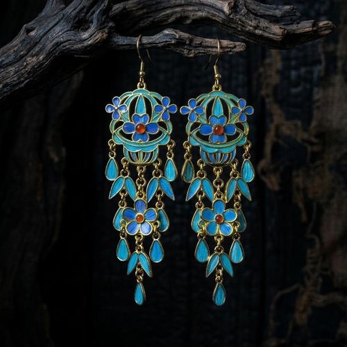 Floral Chandelier Earrings