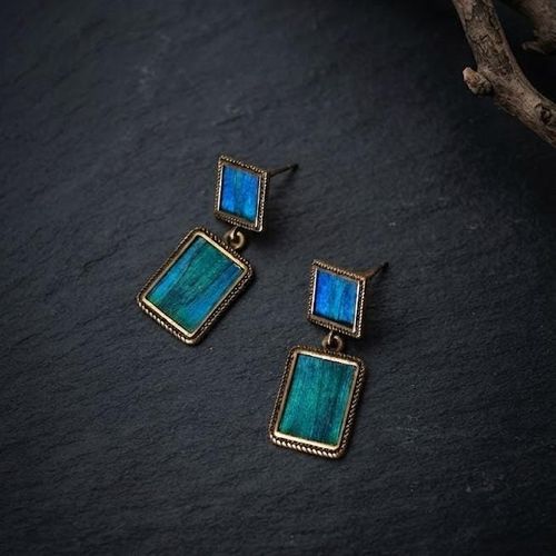 Vintage Square Earrings