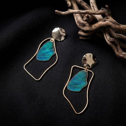 Geometric Wire Frame Earrings