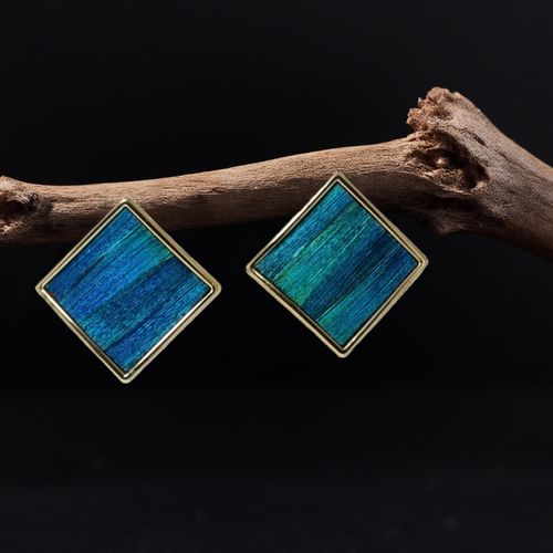 Art Deco Square Studs