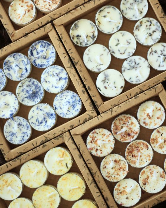 Wild Meadow Breeze Tea Light Set – 9 Pack
