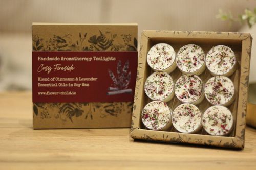 Cosy Fireside Tea Light Set | 9 Pack