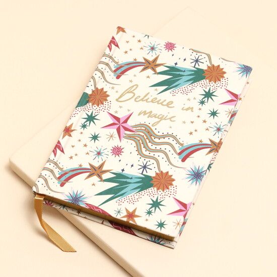 Small Cream Shooting Star Notebook