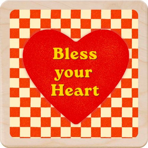 BLESS YOUR HEART - Wooden magnet