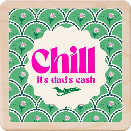 CHILL - Wooden magnet