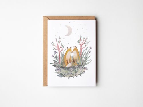 Love Foxes Greeting Card