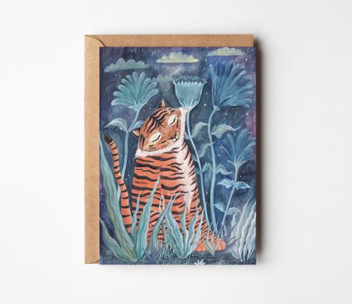 Tiger Dreams Greeting Card