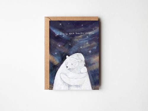 Bear Hugs Christmas Card