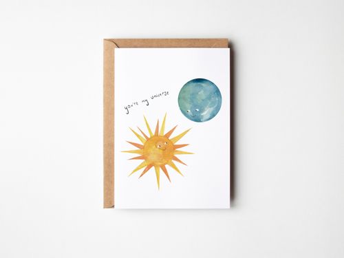 You're My Universe Greeting Card