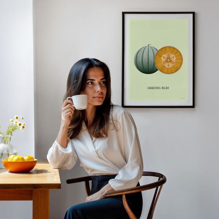 Charentais Melon Art Print