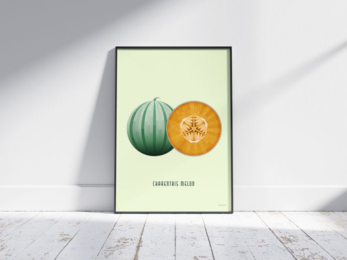 Charentais Melon Art Print