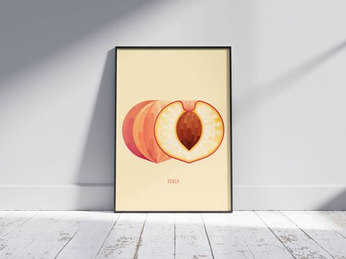 Peach Art Print