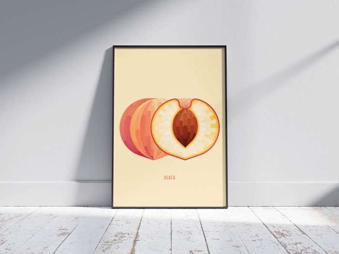Peach Art Print
