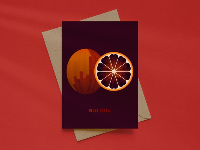 Blood Orange Greeting Card