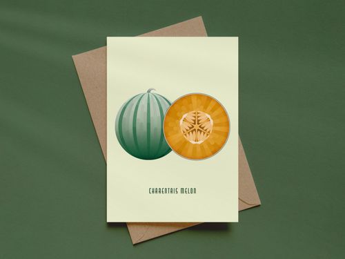 Charentais Melon Greeting Card