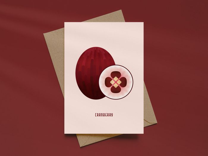 Cranberry Greeting Card