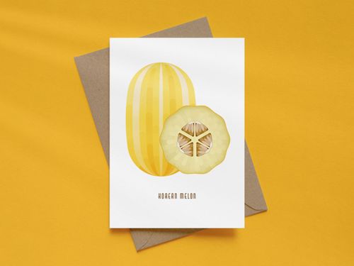 Korean Melon Greeting Card