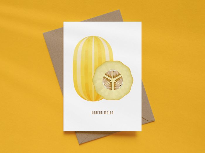 Korean Melon Greeting Card