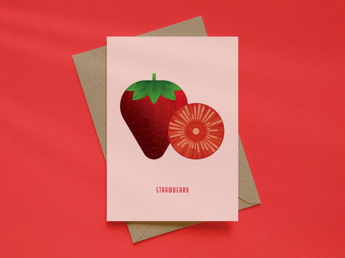 Strawberry Greeting Card