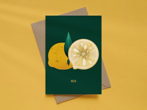 Yuzu Greeting Card