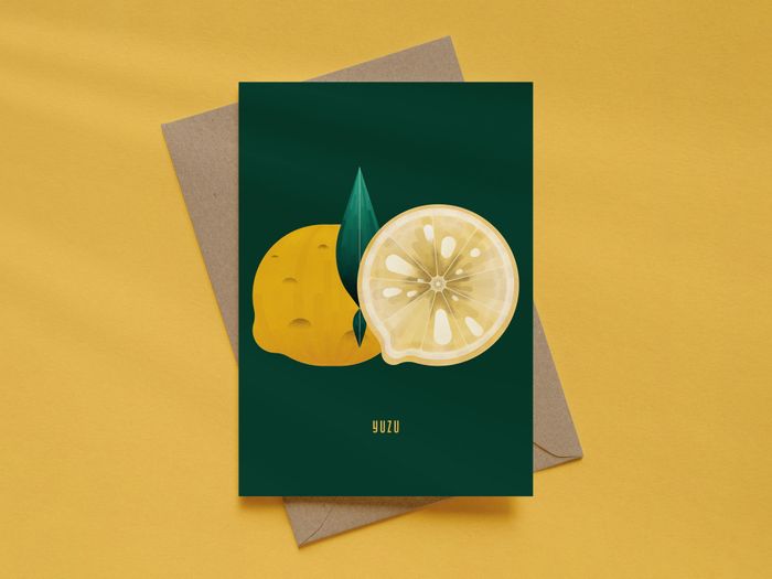 Yuzu Greeting Card