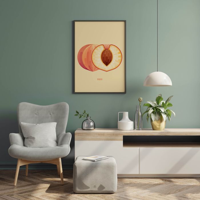 Peach Large Poster