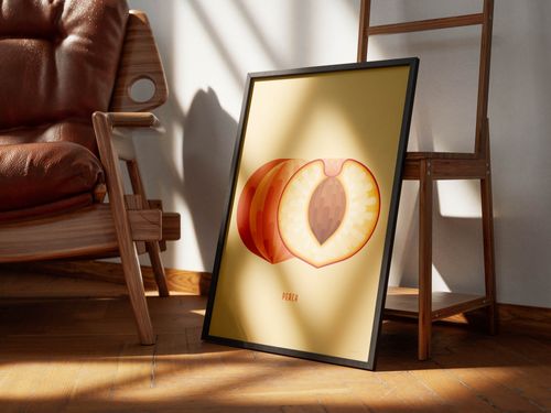 Peach Large Poster