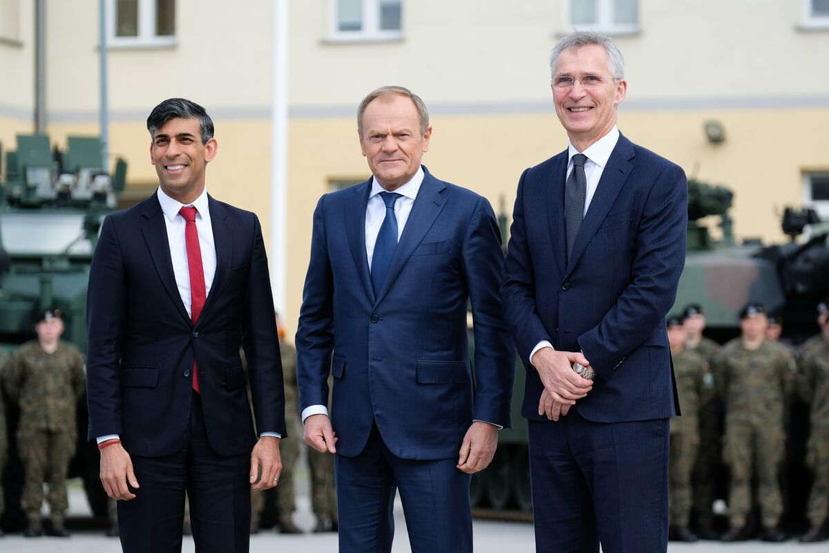 Rishi Sunak, Donald Tusk & Jens Stoltenberg.