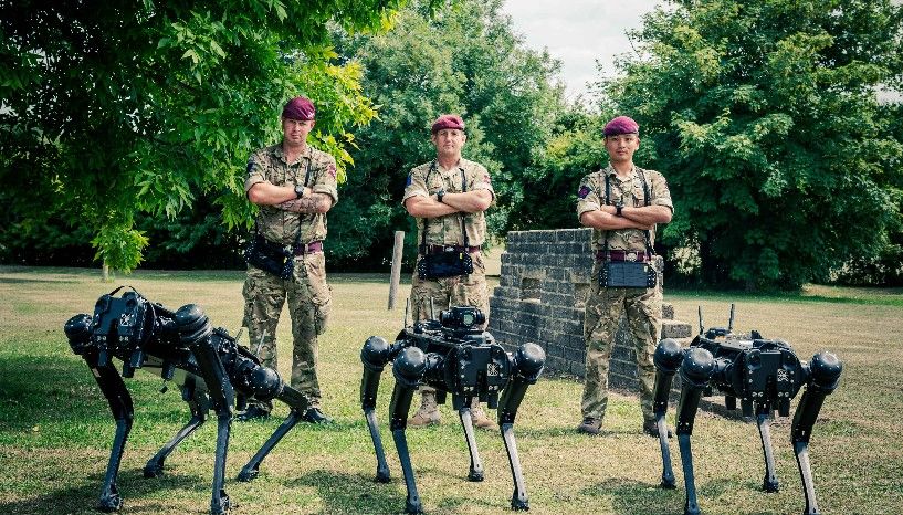 DE&S partnered with British Army to test Ghost V60 Robotic Dogs